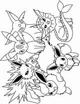 Pokemon Eevee Pages sketch template