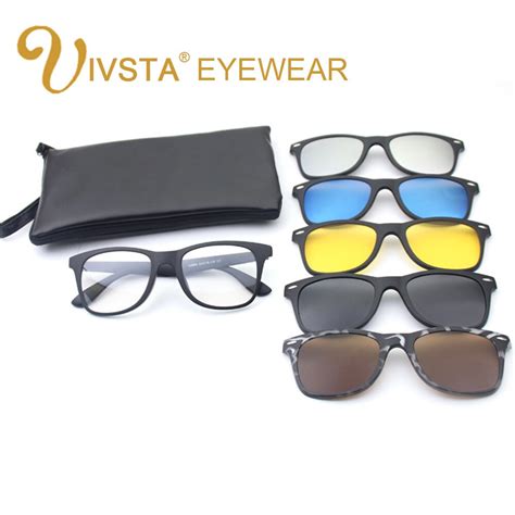 ivsta magnet sunglasses clip magnetic mirrored clip  sunglasses men polarized clips custom