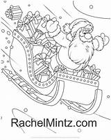 Jolly Claus Rudolph Reindeer sketch template