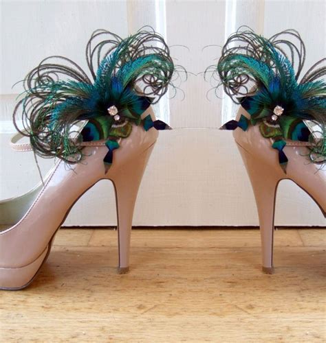 bridal peacock feathers butterfly sophia crystal shoe