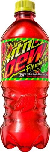 mountain dew flamin hot soda  fl oz frys food stores
