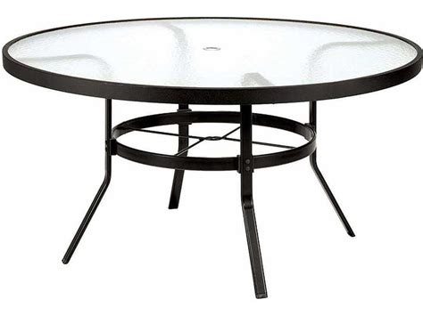 48 Round Glass Patio Table With Umbrella Hole Patio Furniture