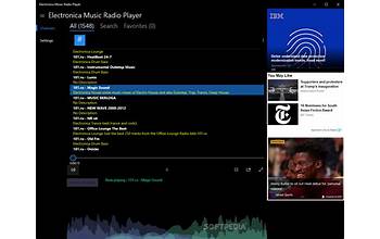 Electronica Music Radio Player screenshot #2