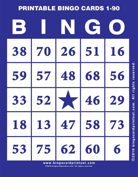 printable bingo cards   bingocardprintoutcom