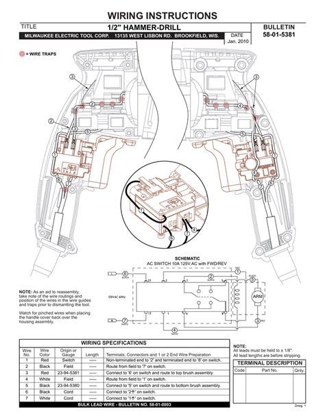 wiring diagram  milwaukee drill wiring diagram