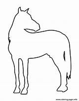 Coloring Horse Stencil Pages Printable sketch template