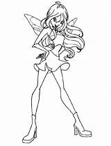Coloring Winx Club Pages Bloom Library Clipart Charmix sketch template