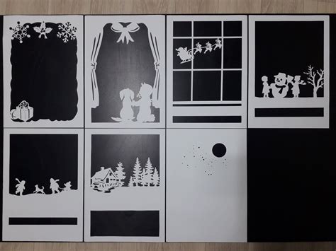 paper cut light box template