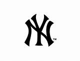 Yankees Logo Sox Red York Stencil Ny Baseball Stencils Sports Team Nyc Time Fan Logos Designs Mlb Nyy Pole sketch template