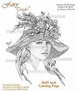 Fairies Tangles sketch template