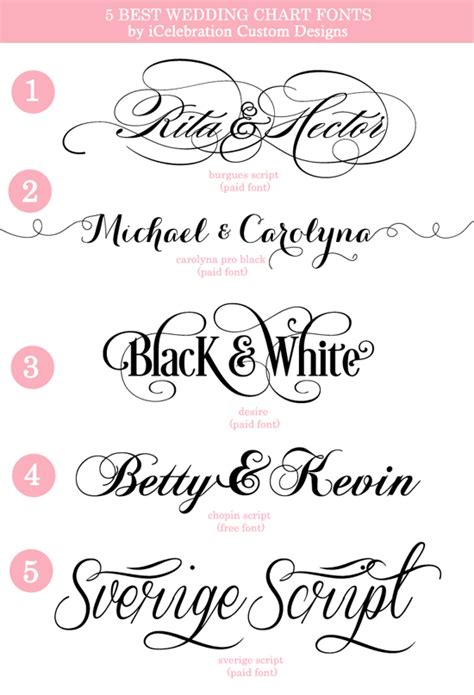 wedding fonts images top wedding fonts popular wedding