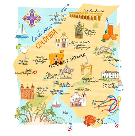 map  cartagena colombia perfect  part   destination wedding website  printed inv
