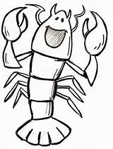 Lobster Coloring Printable Pages Drawing Clipart Colouring Cartoon Template Sketch Coloringbay Funny Clipartmag sketch template