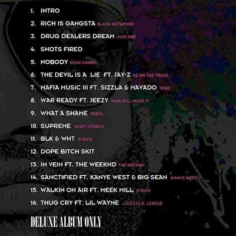 Rick Ross Mastermind Album Cover Track List And Production Credits