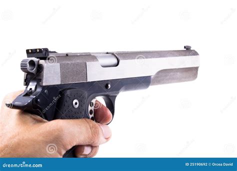 holding  gun stock photography image