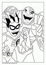 Titans Titanes Cyborg Jovens Adolescentes Nightwing Dos Raskrasil Superhero Popular Tudodesenhos Coloringhome sketch template