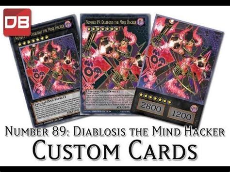 yugioh number  diablosis  mind hacker custom cards standard