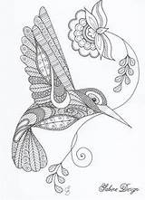Zentangle Mandalas Animales Hummingbird Dibujo Colibri Pajaros Vogels Zentangles Kleurplaten Adultos Vogel Ausdrucken Zendalas Visitar Malvorlagen Tekenen Uitprinten Downloaden Kleurplaat sketch template