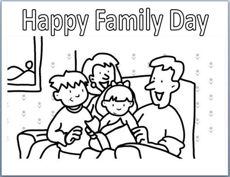 happy family family coloring pages  kids coloring page