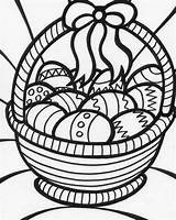 Easter Basket Coloring Pages Template sketch template