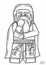 Coloring Lego Dumbledore Pages Albus sketch template