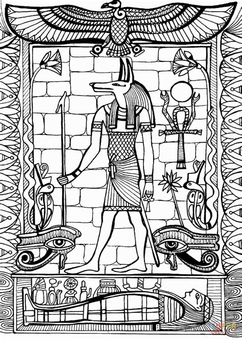 ancient civilizations  collection  ancient egypt coloring pages