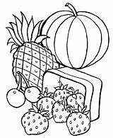 Healthy Coloring Pages Body Eating Fruits Getcolorings Getdrawings sketch template