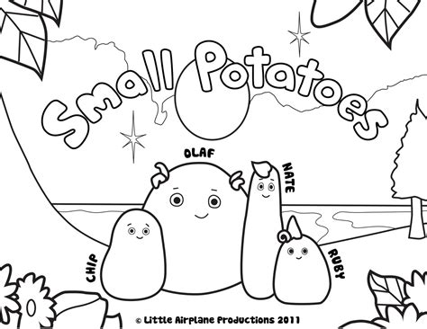 erica kepler small potatoes coloring pages