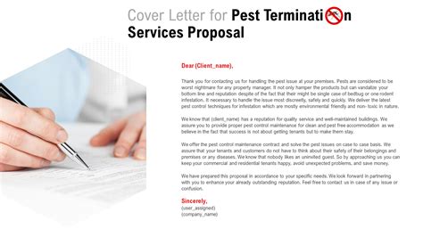 top  pest control cover letter templates  samples  examples