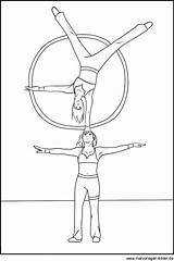 Zirkus Akrobaten Malvorlage Ausmalbilder Handbook Datei sketch template