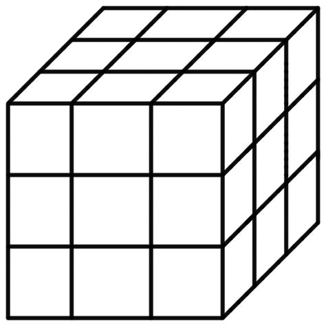printable rubik  cube template printable templates