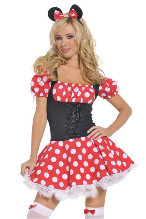 clarkjess minni mouse sexy adult halloween costume mini dress and ears