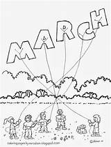 March Coloring Pages Month Kids Madness Color Colouring Sheets Months Printable Adron Mr Getcolorings Choose Board Challenge sketch template
