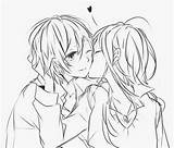 Cute Anime Couple Drawing Drawings Boyfriend Kiss Kissing Couples Heart Tumblr Kawaii Cheek Girl Draw Things Sketch Sweet Cheeks First sketch template