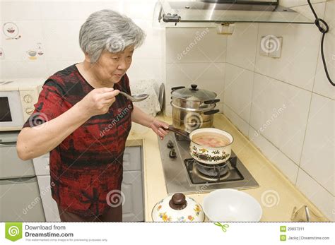 Cooking Grandma Stock Image Image 20837311