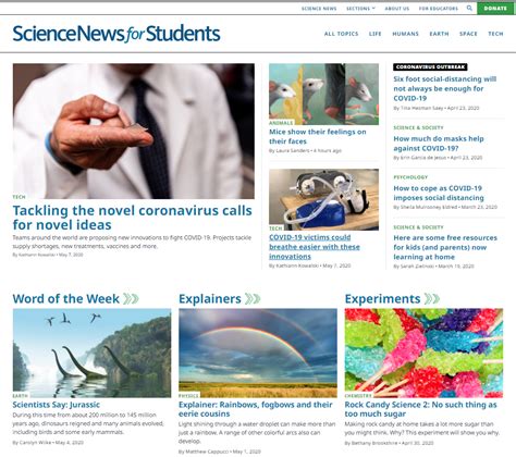 science resources  educators  parents science news