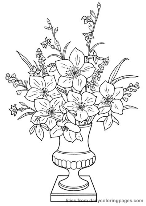 realistic flower coloring pages flower coloring pages printable