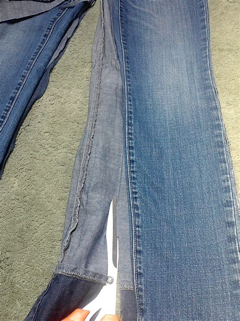2messy diy ~ wide leg into skinny jeans