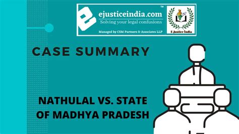 case summary nathulal vs state of madhya pradesh e