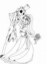 Corpse Bride Coloring Pages Printable Halloween Kids sketch template