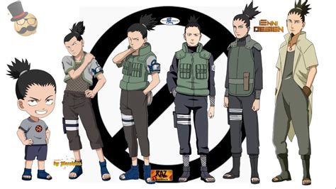 Naruto Characters Nara Shikamaru S Evolution Youtube