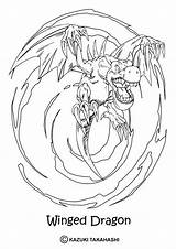 Coloring Pages Dragon Yu Gi Oh Winged Yugioh Monsters Print Color Printable Kids Hellokids Manga Online Getdrawings sketch template