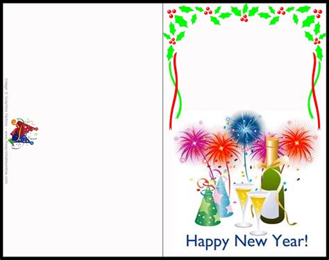happy  year greeting cards  printable