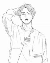 Bts Kpop Jungkook Jimin Fanart sketch template