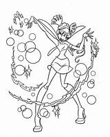 Winx Fairies sketch template