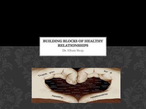 Ppt Building Blocks Of Healthy Relationships Powerpoint