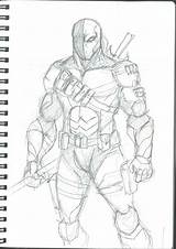 Deathstroke Coloriages sketch template