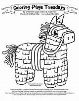 Coloring Pinata Mayo Cinco Pages Mexican Mexico Tuesday Independence Hispanic Color Kids Print Printable Dulemba Piñata Sheets Drawing Toddlers Drawings sketch template