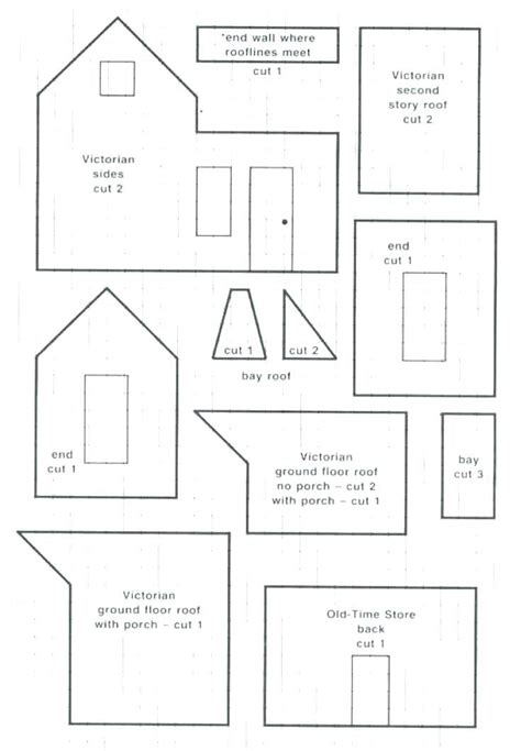 large gingerbread house template printable printable templates
