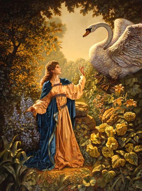 Leda And The Swan By David Jermann Lovers Art Leda